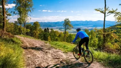 ویدیو لذت دوچرخه سواری در قله‌های شمالی